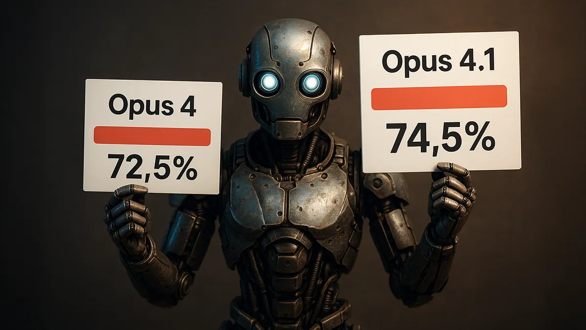 Roboter hält Benchmark hoch